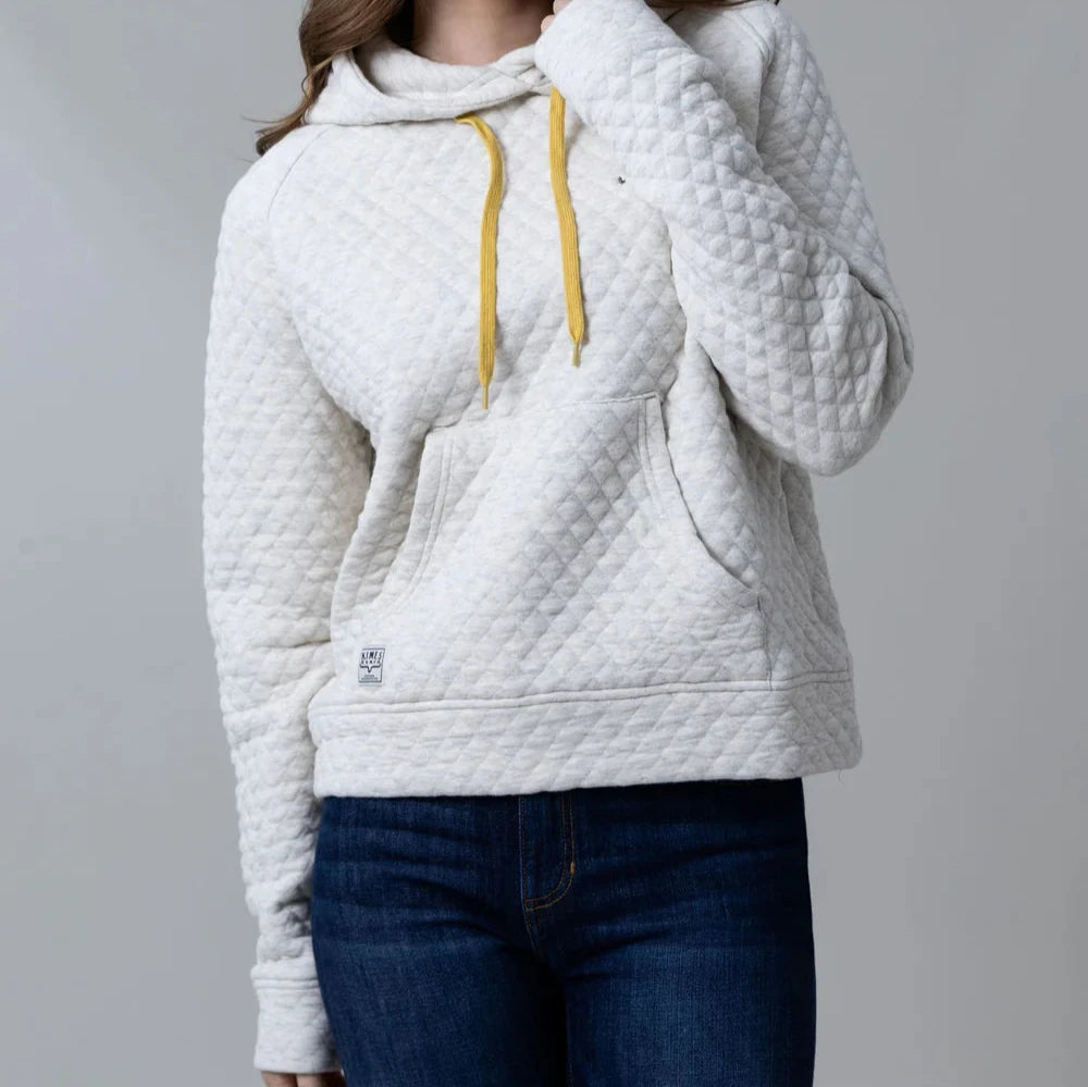 Kimes Ranch Women's Angel Fire Hoodie in Natural Hoodie with Raglan Sleeves Sporty Comfortable Kimes Ranch Women's Angel Fire Hoodie in Natural Hoodie with Raglan Sleeves Sporty Comfortable