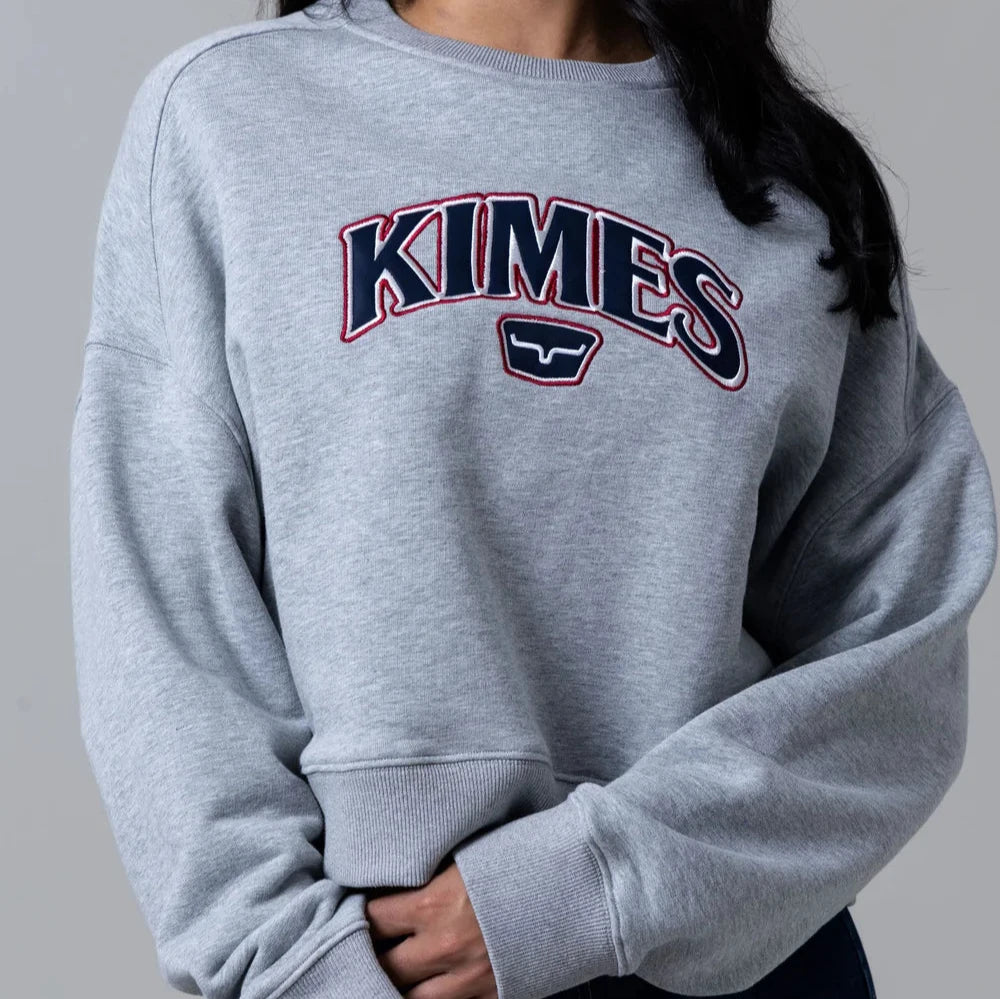 Kimes Ranch Women's Colfax Crew Sweatshirt in Grey Heather Hoodie with Full-Zip Functional Layering Kimes Ranch Women's Colfax Crew Sweatshirt in Grey Heather Hoodie with Full-Zip Functional Layering