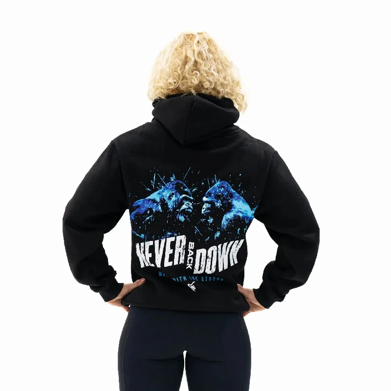 Never Back Down Pull Hoodie Hoodie with Full-Zip Functional Layering