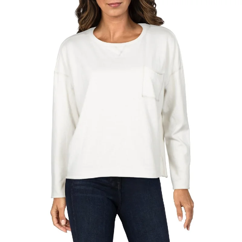 Splendid Womens Costa Mesa Frayed Front Pocket Sweatshirt Hoodie with Monochrome Minimalist Simple Splendid Womens Costa Mesa Frayed Front Pocket Sweatshirt Hoodie with Monochrome Minimalist Simple