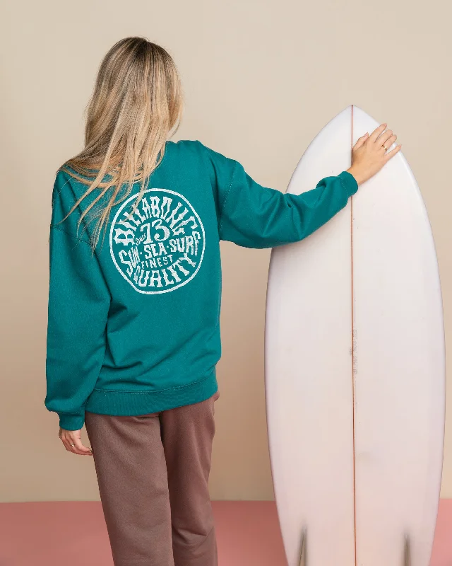 Sun Sea Surf Crew Sweatshirt - South Pacific Hoodie with Ribbed Hem Stretchable Secure Sun Sea Surf Crew Sweatshirt - South Pacific Hoodie with Ribbed Hem Stretchable Secure