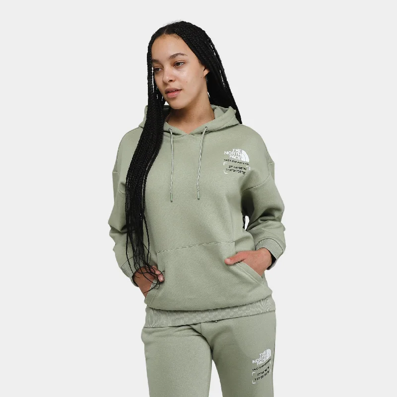 The North Face Women's Seven Summit Coordinates Pullover Hoodie / Tea Green Hoodie with Elastic Cuffs Stretchable Comfortable The North Face Women's Seven Summit Coordinates Pullover Hoodie / Tea Green Hoodie with Elastic Cuffs Stretchable Comfortable