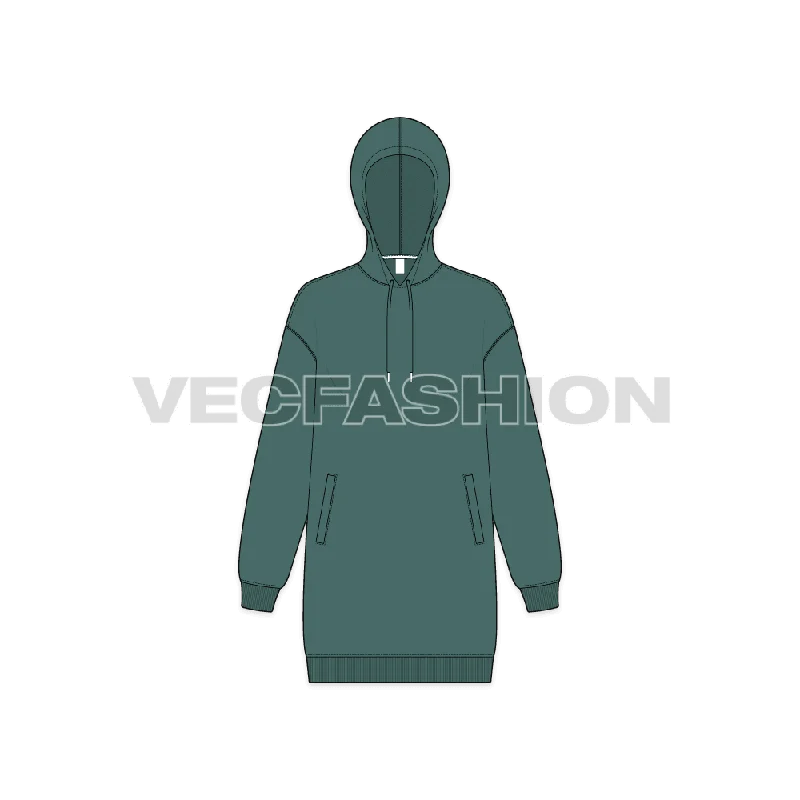 Women's Drop Shoulder Pull Over Hoodie Hoodie with Contrast Stitching Detailed Premium Women's Drop Shoulder Pull Over Hoodie Hoodie with Contrast Stitching Detailed Premium