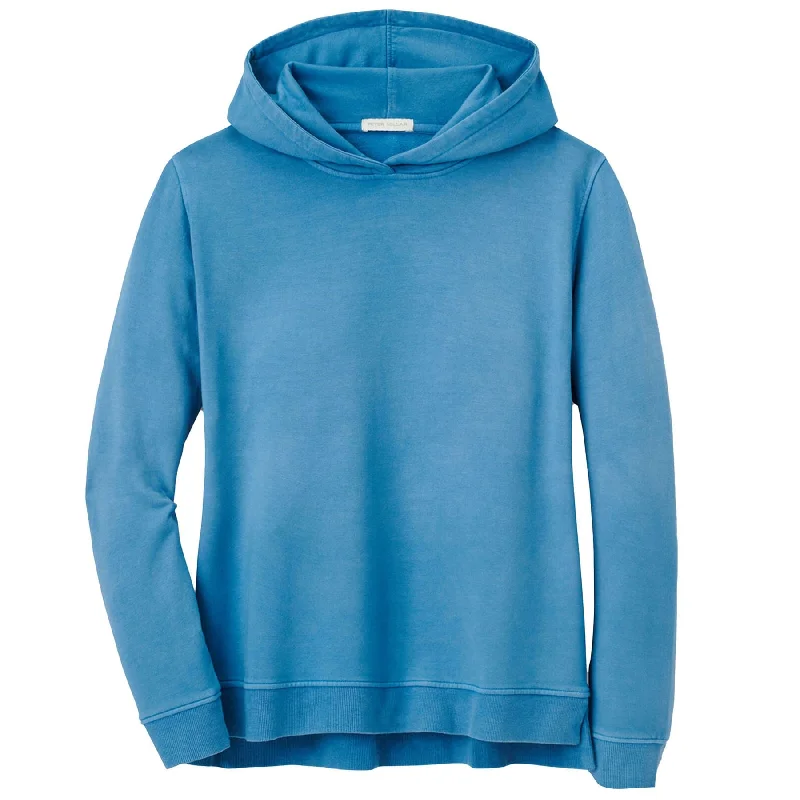 Womens Lava Washed Relaxed Hoodie Blue Surf - SS23 Hoodie with Hood Adjustable Protection Womens Lava Washed Relaxed Hoodie Blue Surf - SS23 Hoodie with Hood Adjustable Protection