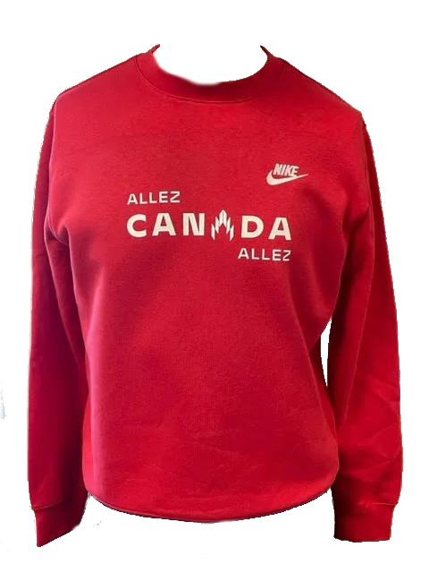 Women's Nike Sweatshirt Club Fleece Crew Neck Standard Hoodie with Velcro Closure Adjustable Secure Women's Nike Sweatshirt Club Fleece Crew Neck Standard Hoodie with Velcro Closure Adjustable Secure
