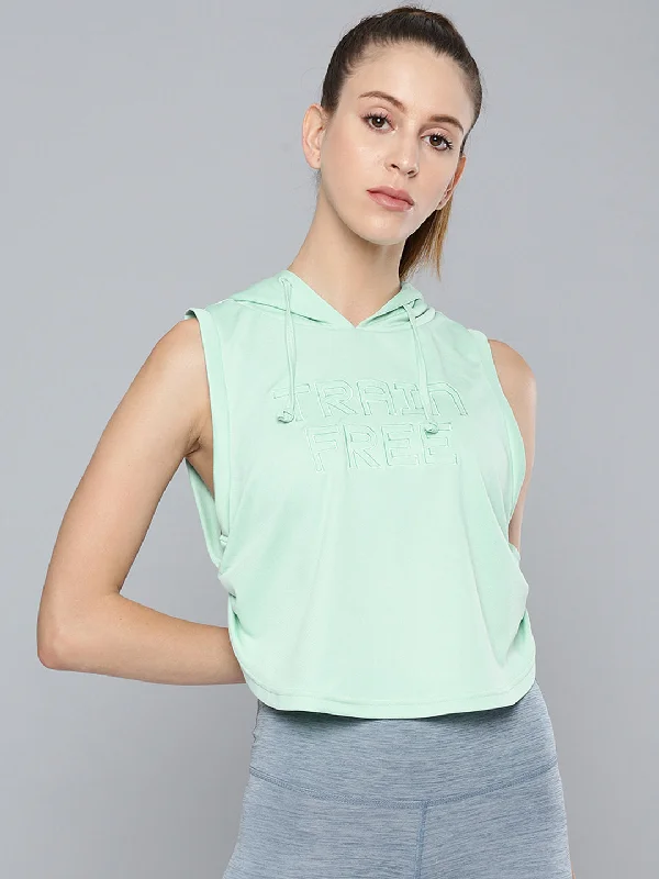 Women's Sea Green Embroidered Side Twist Hoodie Hoodie with Toggle Buttons Decorative Unique Women's Sea Green Embroidered Side Twist Hoodie Hoodie with Toggle Buttons Decorative Unique