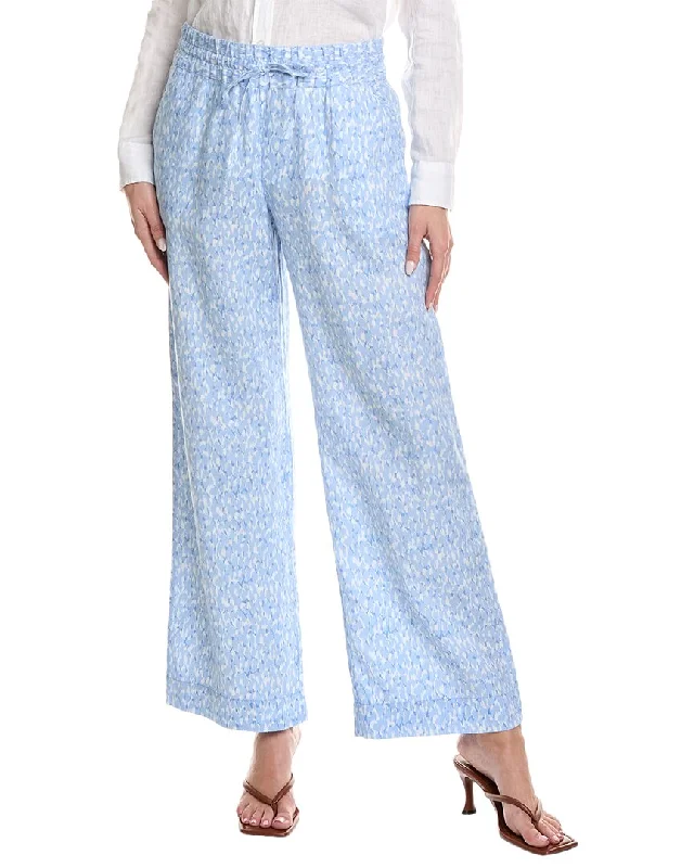 Tommy Bahama Chic Cheetah High-Rise Easy Linen Pant Stretch Fit Pants