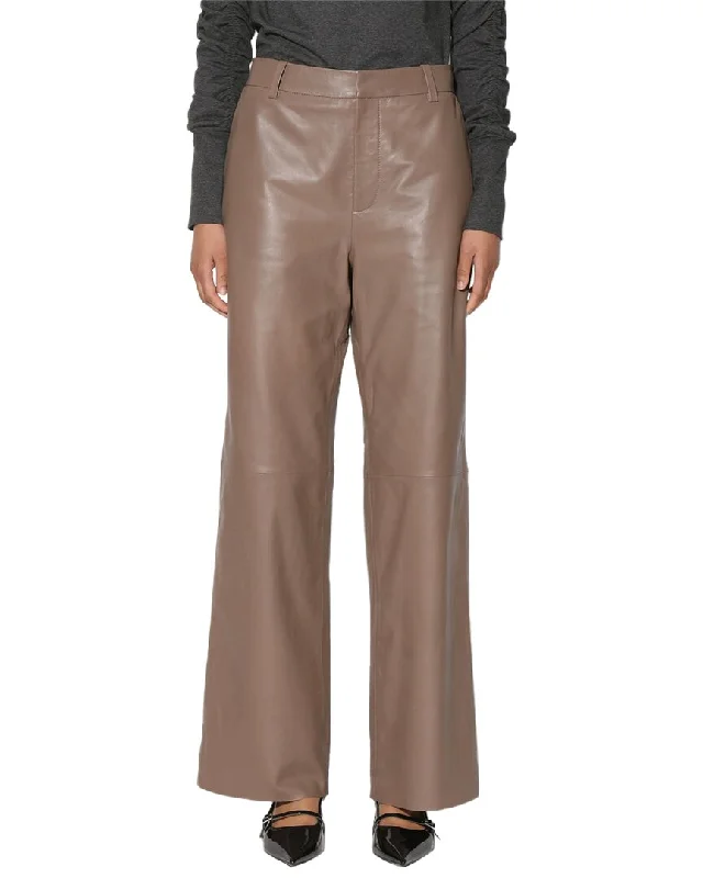 Walter Baker Cyrus Easy Fit Leather Pant Lightweight Linen Pants