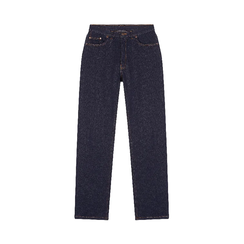 Jean femme droit taille haute laine – SAINT JAMES x Atelier TUFFERY - Apolline Stylish Bootcut Denim Jeans Jean femme droit taille haute laine – SAINT JAMES x Atelier TUFFERY - Apolline Stylish Bootcut Denim Jeans