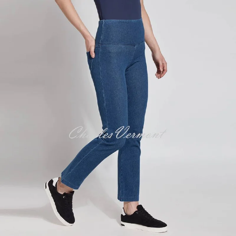 Lysse Straight Leg Denim Jean with Back Pockets – Style 6176 (Mid Wash) Classic Blue Denim Jeans Lysse Straight Leg Denim Jean with Back Pockets – Style 6176 (Mid Wash) Classic Blue Denim Jeans