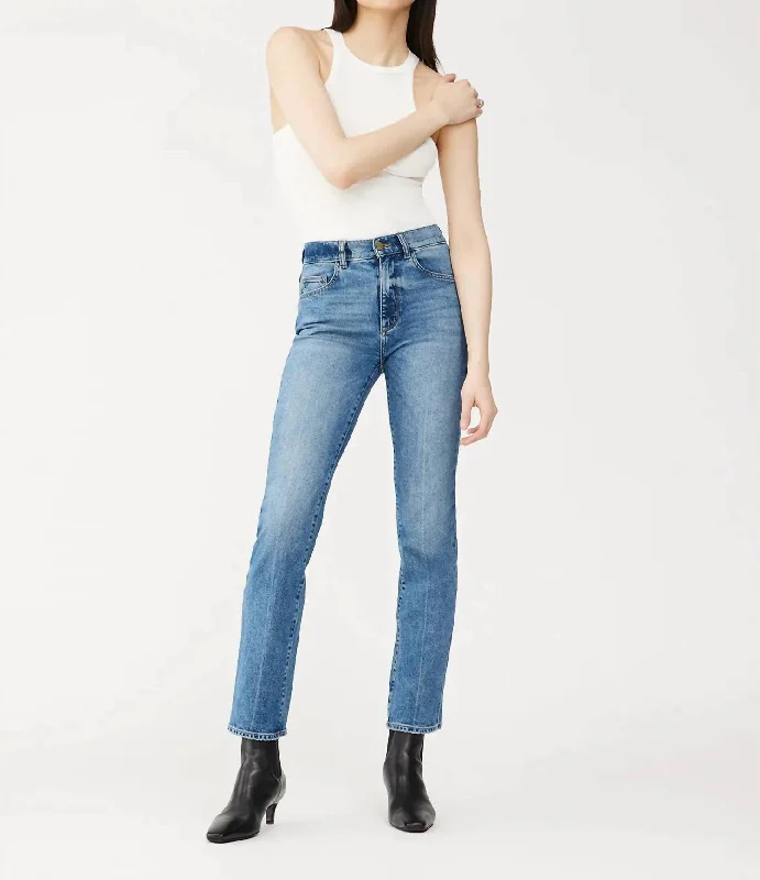 Patti Straight High Rise Vintage Ankle Jean In Oasis Cuffed Chic Dark-Wash Skinny Jeans Patti Straight High Rise Vintage Ankle Jean In Oasis Cuffed Chic Dark-Wash Skinny Jeans