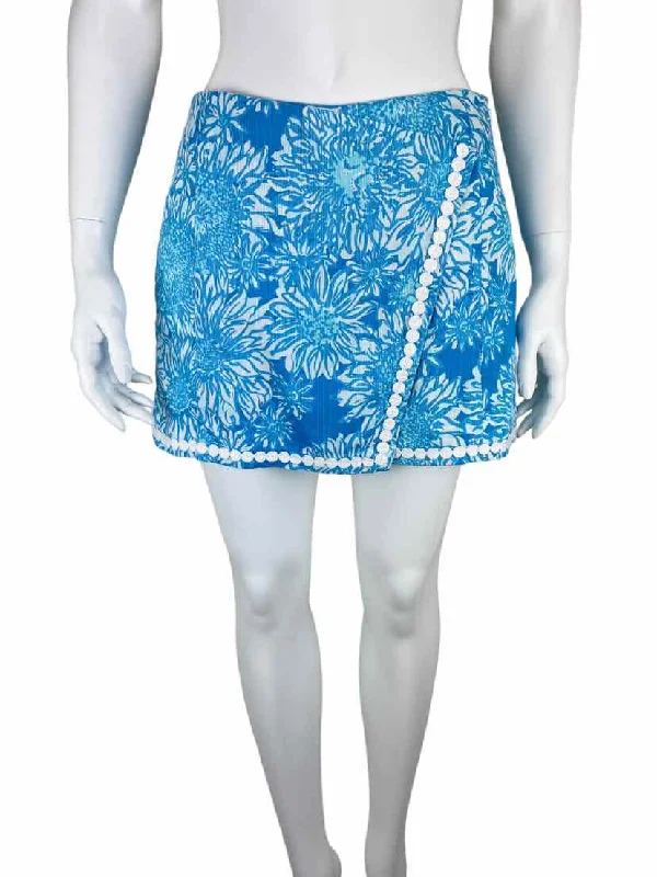 Lilly Pulitzer Women's Lion in the Sun Dree Skort Turquoise/White Size 0 corduroy skirt cozy Lilly Pulitzer Women's Lion in the Sun Dree Skort Turquoise/White Size 0 corduroy skirt cozy